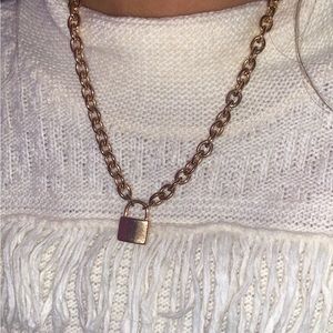 Gold Padlock Chain